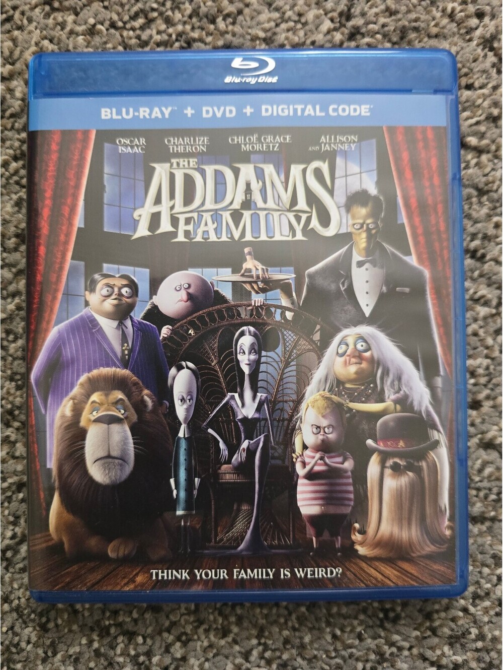 The Addams Family Blu-ray DVD Combo Movie Halloween Comedy